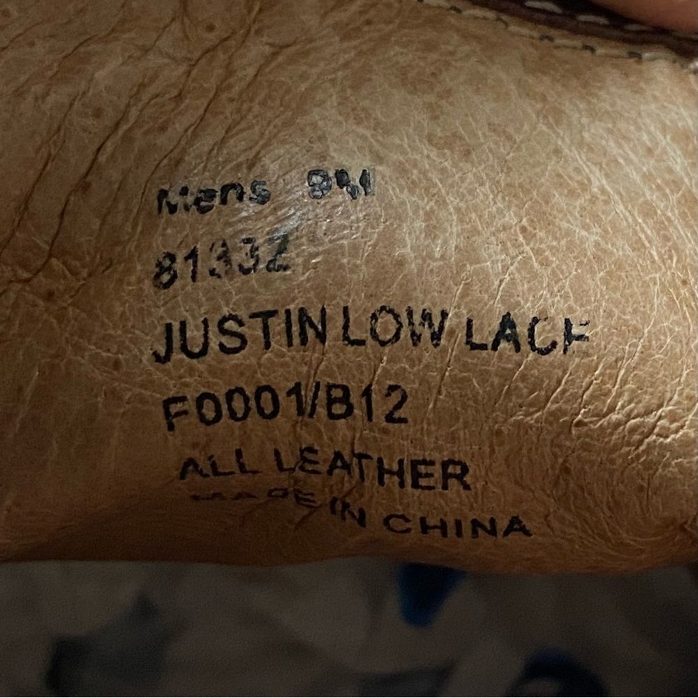 Frye Justin Low lace up sneaker leather canvas size 9 - Picture 9 of 12